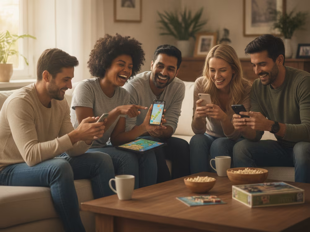 A friendly Halcyon Reels social casino community enjoying free casino games